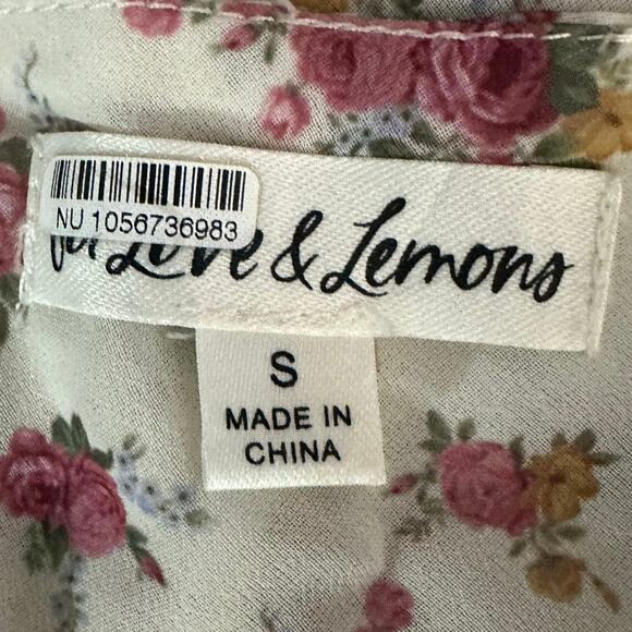 Free People For Love & Lemons Etienne Midi Skirt Small Cottage Coquette Dainty - Picture 13 of 15